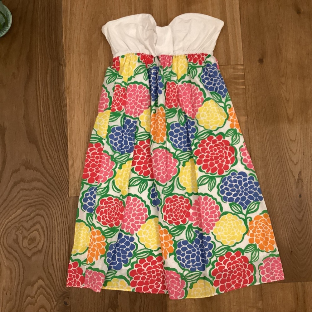 Lilly Pulitzer Dress Minnie Zinny Strapless Dress Pool Coverup - Picture 9 of 9